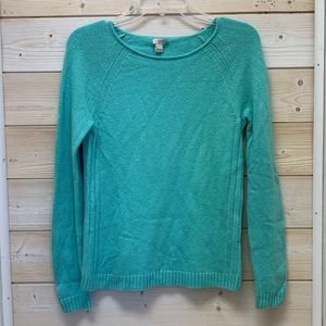 J Crew Aqua Green Sweater